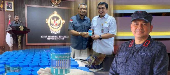 BPK Aceh dan BNNP Aceh Perkuat Sinergi, 194 Pegawai Jalani Tes Urine dan Dinyatakan Bersih dari Narkoba