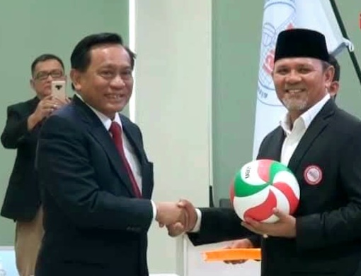 Ketua PBVSI Aceh dan Ketua PBVSI Pusat